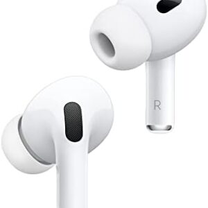 Apple AirPods Pro 2 Wireless Earbuds, Bluetooth Headphones, Active Noise Cancellation, Hearing Aid Feature, Transparency, Personalized Spatial Audio, High-Fidelity Sound, H2 Chip, USB-C Charging