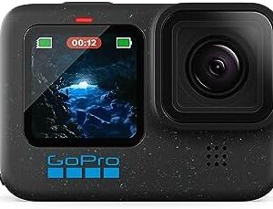 GoPro HERO12 Black - Waterproof Action Camera with 5.3K60 Ultra HD Video, 27MP Photos, HDR, 1/1.9" Image Sensor, Live Streaming, Webcam, Stabilization