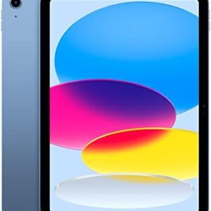 Apple iPad (10th Generation): with A14 Bionic chip, 10.9-inch Liquid Retina Display, 64GB, Wi-Fi 6, 12MP front/12MP Back Camera, Touch ID, All-Day Battery Life – Blue