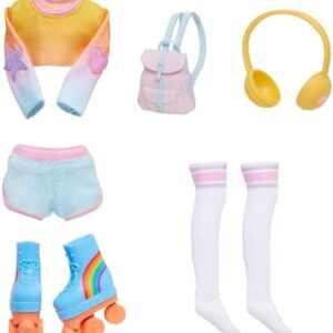 Rainbow High Fashion Pack, Skate Social Includes 1 Full Skate Outfit, Roller Skate Shoes, Jewelry and Play Accessories. Mix & Match to Create Tons of Fun Looks. Kids Toy Gift Ages 4-12