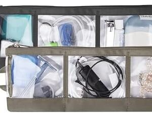 Travelon Set of 2 Accessory Organizer, Black/Nutmeg, One Size