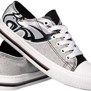 FOCO Women's NFL Team Logo Ladies Fashion Low Top Canvas Sneakers Shoes