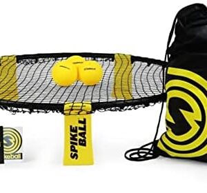Spikeball 3 Ball Original Roundnet Game Set - Includes 3 Balls, net and Bag