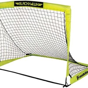 Franklin Sports Blackhawk Backyard Soccer Goal - Portable Pop Up Soccer Nets - Youth + Adult Folding Indoor + Outdoor Goals - Multiple Sizes + Colors - Perfect for Games + Practice