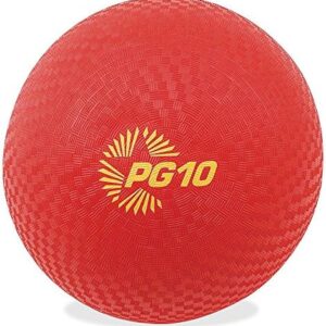 Champion Sports 10 Inch Playground Ball, Red