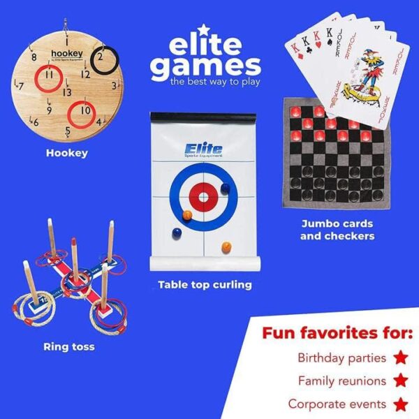 Elite Sportz Ring Toss Games for Kids - Indoor Holiday Fun or Outdoor Yard Game for Adults & Family - Easy to Set Up w/Compact Carry - Backyard Toys, Gifts for Boys and Girls - Image 9